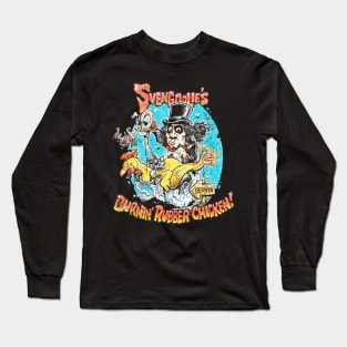 Svengoolie Burnin' Rubber Chicken Vintage Long Sleeve T-Shirt